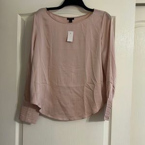 Ann Taylor Blush NWT Long Sleeve Blouse